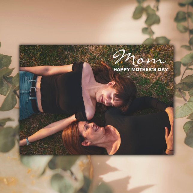 Muttertag Meine beste Freundin-Fotokarte Feiertagskarte (Von Creator hochgeladen)
