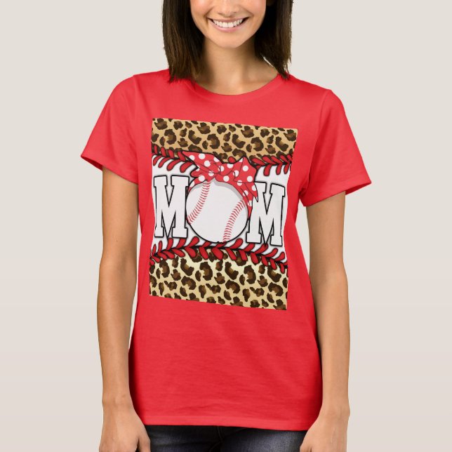 Muttertag Messy Hair Baseball T-Shirt (Vorderseite)