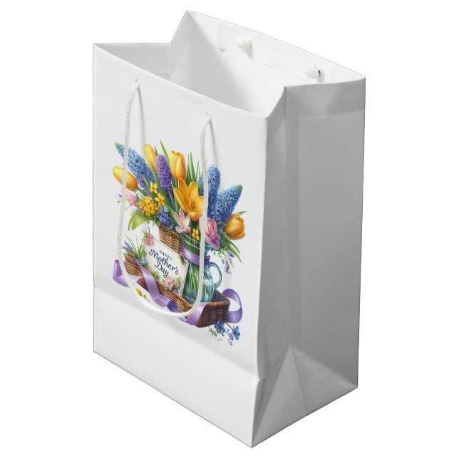 Muttertag  mittlere geschenktüte (Vorderseite Schrägansicht)