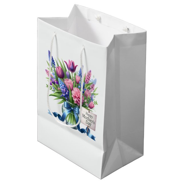 Muttertag  mittlere geschenktüte (Vorderseite Schrägansicht)