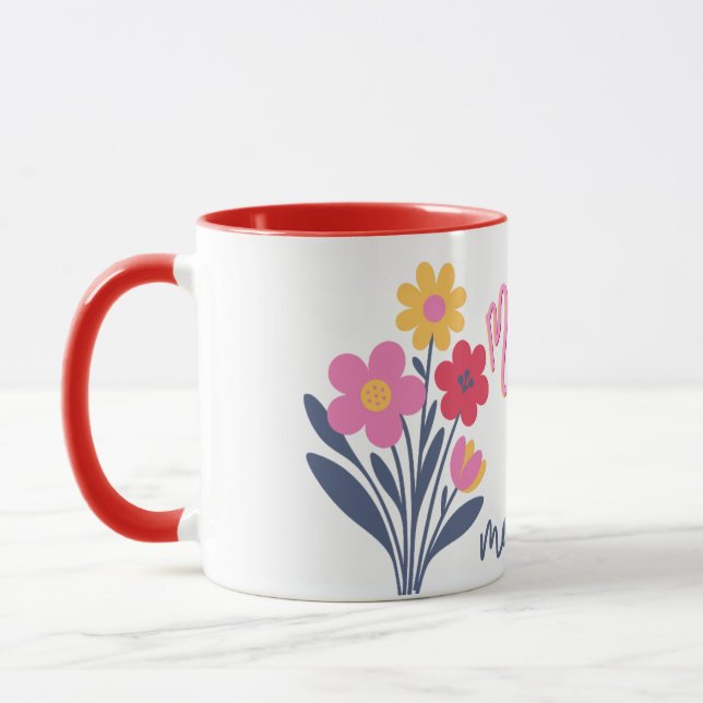 Muttertag modernes Design Tasse (Links)