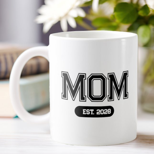 Muttertag MOM EST Kaffeetasse (Mother's Day MOM Coffee Mug)