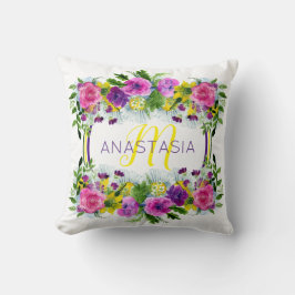 Muttertag Muttertag Sonntag Wasserfarbenmonogramm Kissen