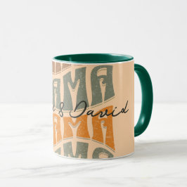 Muttertag Naturfarbe Mama Kinder T - Shirt benenne Tasse