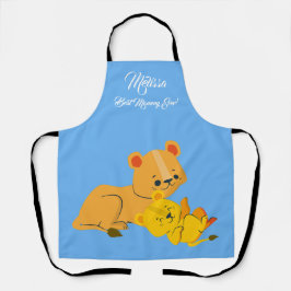 Muttertag Niedlichen Löwen. Schürze