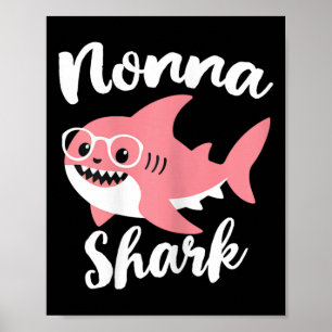 Muttertag Nonna Shark Grandma Funny 1 Poster