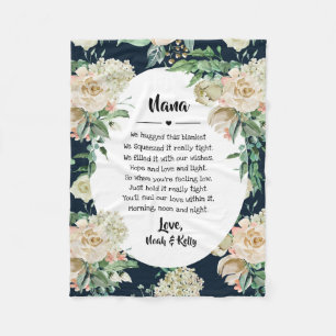 Muttertag Oma Grammy Nana von Großkindern Fleecedecke