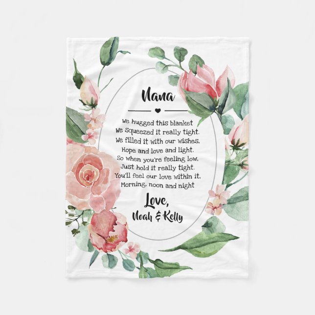 Muttertag Oma Grammy Nana von Großkindern Fleecedecke (Vorderseite)