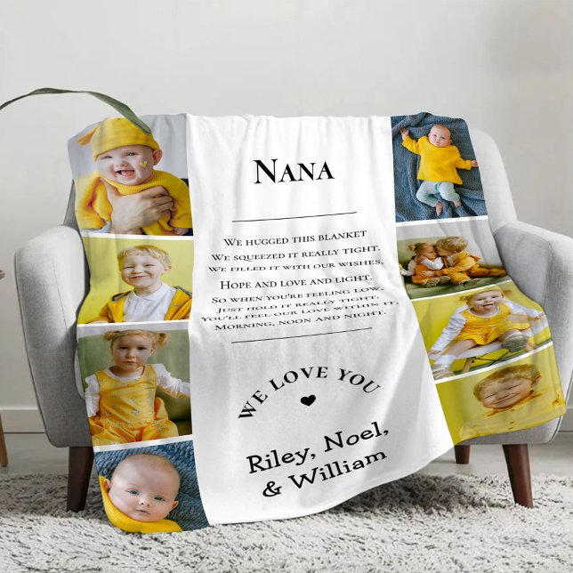 Muttertag Oma Omi Nana von Enkelkindern Fleecedecke (Von Creator hochgeladen)