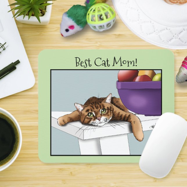 Muttertag Orange Tabby Cat Mousepad (Von Creator hochgeladen)