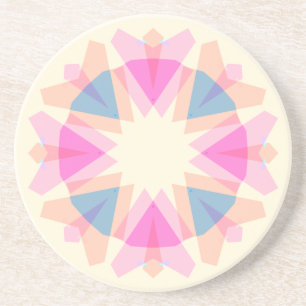 Muttertag Pastell Rosa Blau Stern Regenbogen Dekor Getränkeuntersetzer