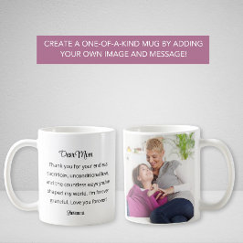 Muttertag Personalisiertes Foto und Texttee Kaffeetasse