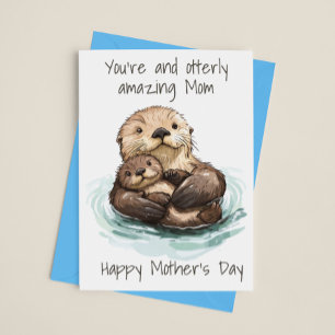 Muttertag Phantastischer Mama Otter Karte