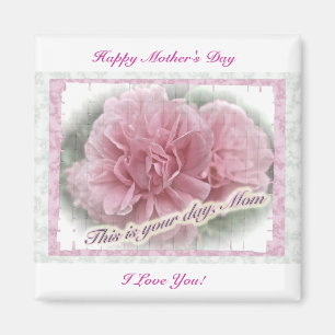 Muttertag rosa Kletterrosa Rose blüht Magnet