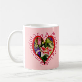 Muttertag Rosa Liebe Blumengedicht bedingungsloses Kaffeetasse
