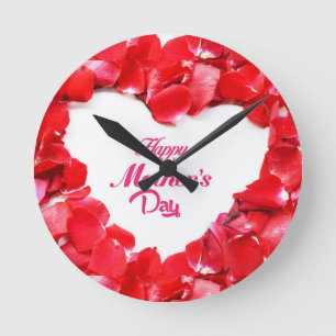 Muttertag Runde Wanduhr