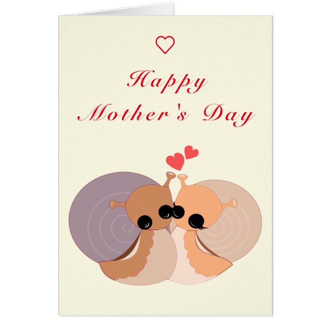 Muttertag - Schneckenfamilie - Umarmung (Vorne)