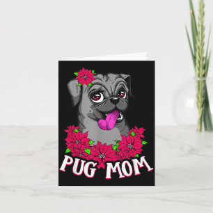 Muttertag Schwarzer Mops Hund Tiere Hunde Liebhabe Karte