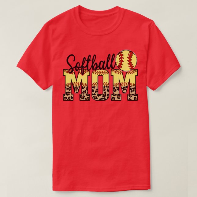 Muttertag Softball T-Shirt (Design vorne)