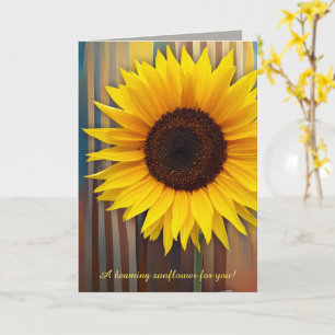 Muttertag-Sonnenblume und individueller Text Karte