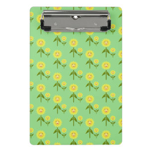 Muttertag Sonnenblumen Gemustert Mini Klemmbrett