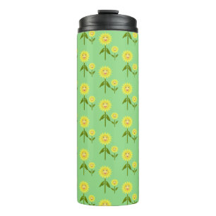 Muttertag Sonnenblumen Gemustert Thermosbecher