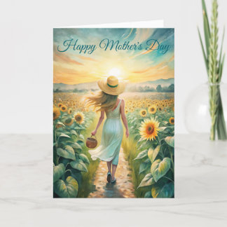 Muttertag spazieren gehen feiertagskarte