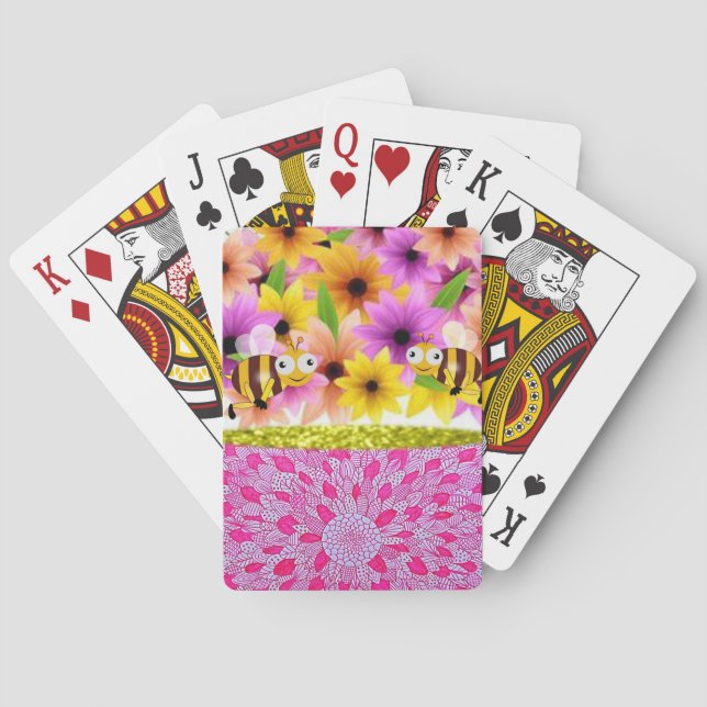 Muttertag-Spielkarten-Deck Hummel Spielkarten (Rückseite)