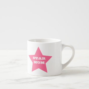 Muttertag STAR-MAMA  Rosa Sterne Espresso - Tasse