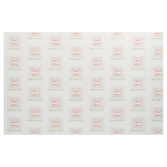 Muttertag Stoff (Fat Quarter (45,7 x 55,9 cm))