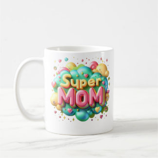 Muttertag "Super Mama" Tasse-Handmade Tasse, Kaffeetasse