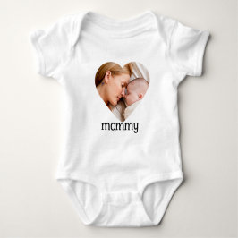 Muttertag süßes Herz Foto  Baby Strampler