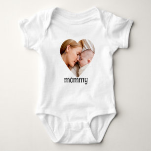 Muttertag süßes Herz Foto Baby Strampler