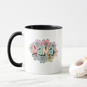 Muttertag Tasse Geschenk Mama Blumendesign von Kin