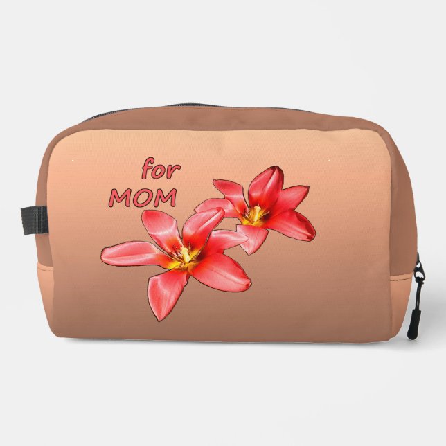Muttertag - Tulpen für Mama - Illustration |  Waschbeutel (Vorderseite)