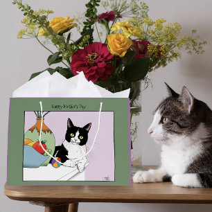 Muttertag Tuxedo Katze Große Geschenktüte