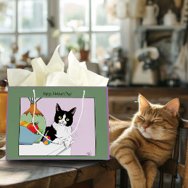 Muttertag Tuxedo Katze Große Geschenktüte