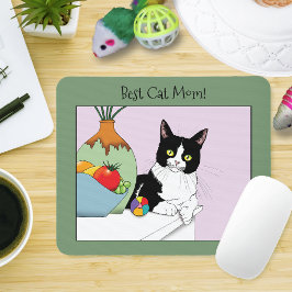 Muttertag Tuxedo Katze Mousepad