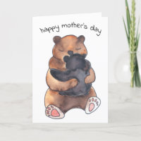 Muttertag Umarmung Niedlicher Babybär