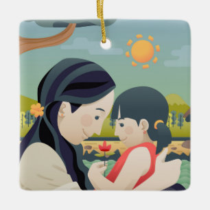 Muttertag und Muttertag des Kindes Ornament