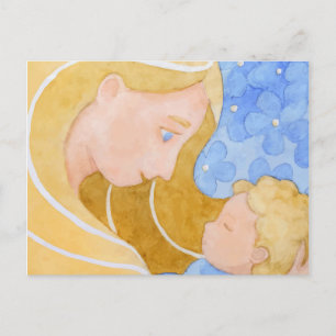 Muttertag und Muttertag des Kindes   Postkarte