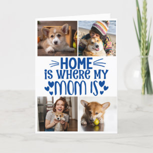 Muttertag... Vier Fotos benutzerdefinierte Sammelk Dankeskarte