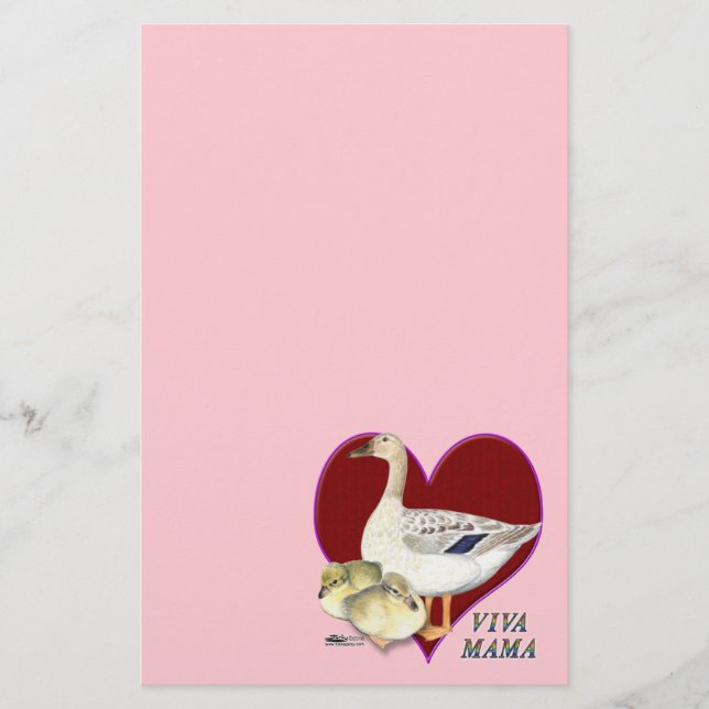 Muttertag: Viva Mama! Briefpapier (Vorderseite)