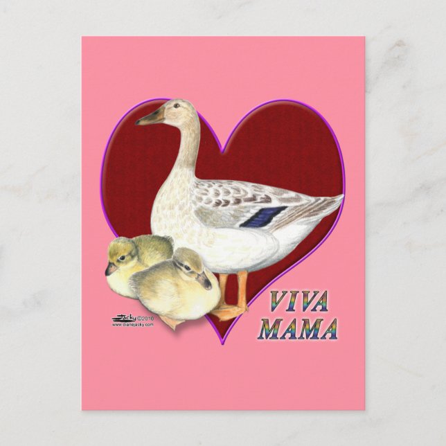 Muttertag: Viva Mama! Postkarte (Vorderseite)