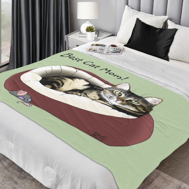 Muttertag vor der Katze Fleecedecke (Von Creator hochgeladen)