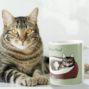 Muttertag vor der Katze Kaffeetasse