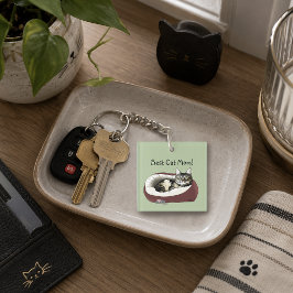 Muttertag vor der Katze Schlüsselanhänger