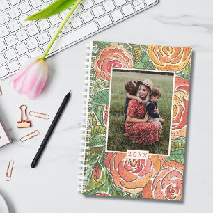 Muttertag Wasserfarben Rose Mama Foto Planer