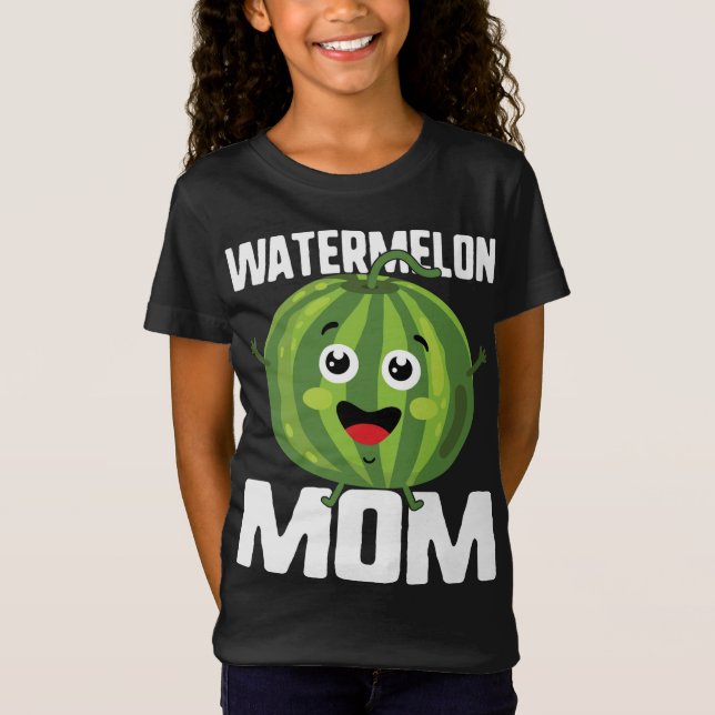 Muttertag Wassermelone Mama Niedlich Sommerfrucht  T-Shirt (Vorderseite)