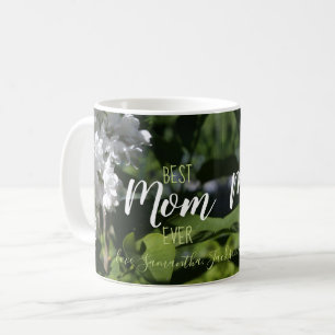Muttertag Weißer Lilacs Beste Mama je Kaffee Tasse